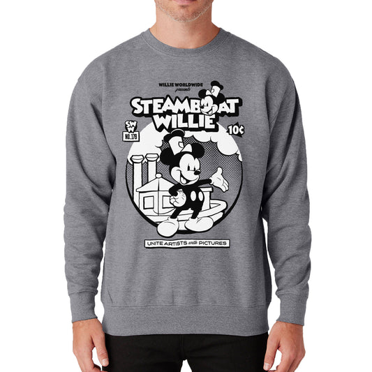 Welcome to My World! Crewneck Sweatshirt - Steamboat Willie World