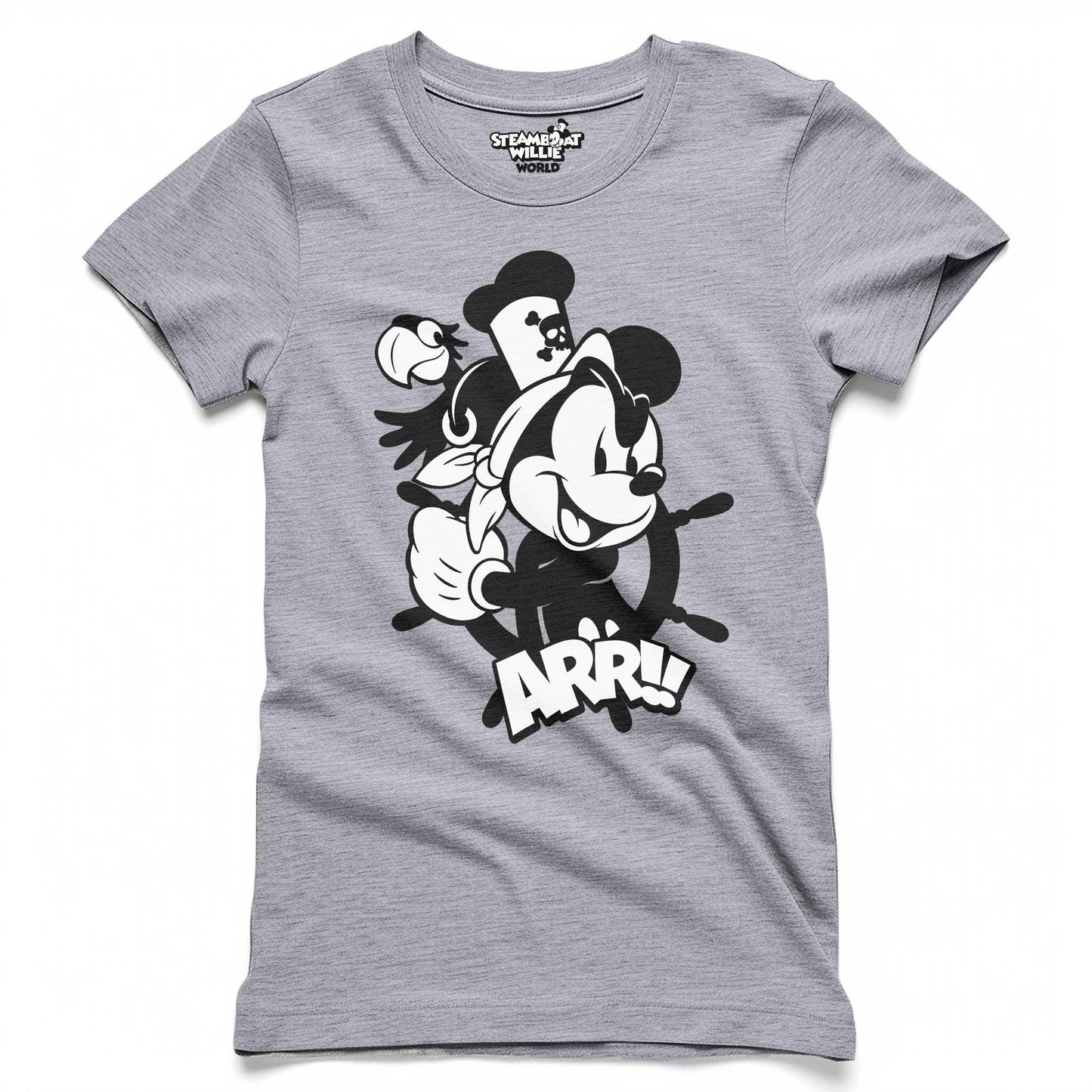 Yo Ho! Women's Fitted Tee - Steamboat Willie World