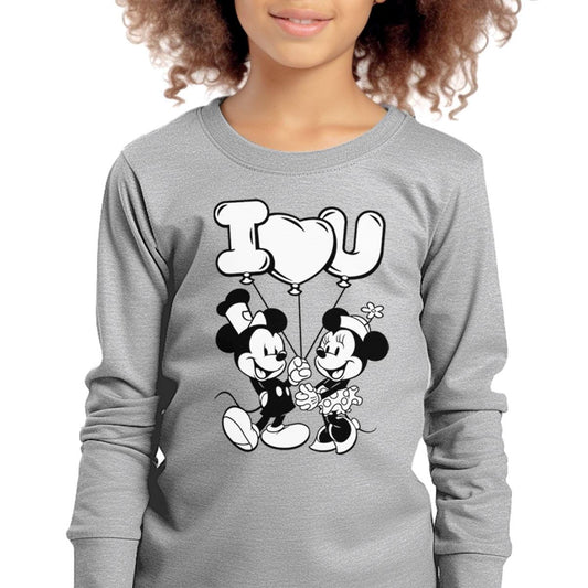 I Heart You! Youth Long Sleeve Tee - Steamboat Willie World