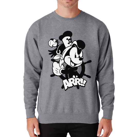 Yo Ho! Crewneck Sweatshirt - Steamboat Willie World