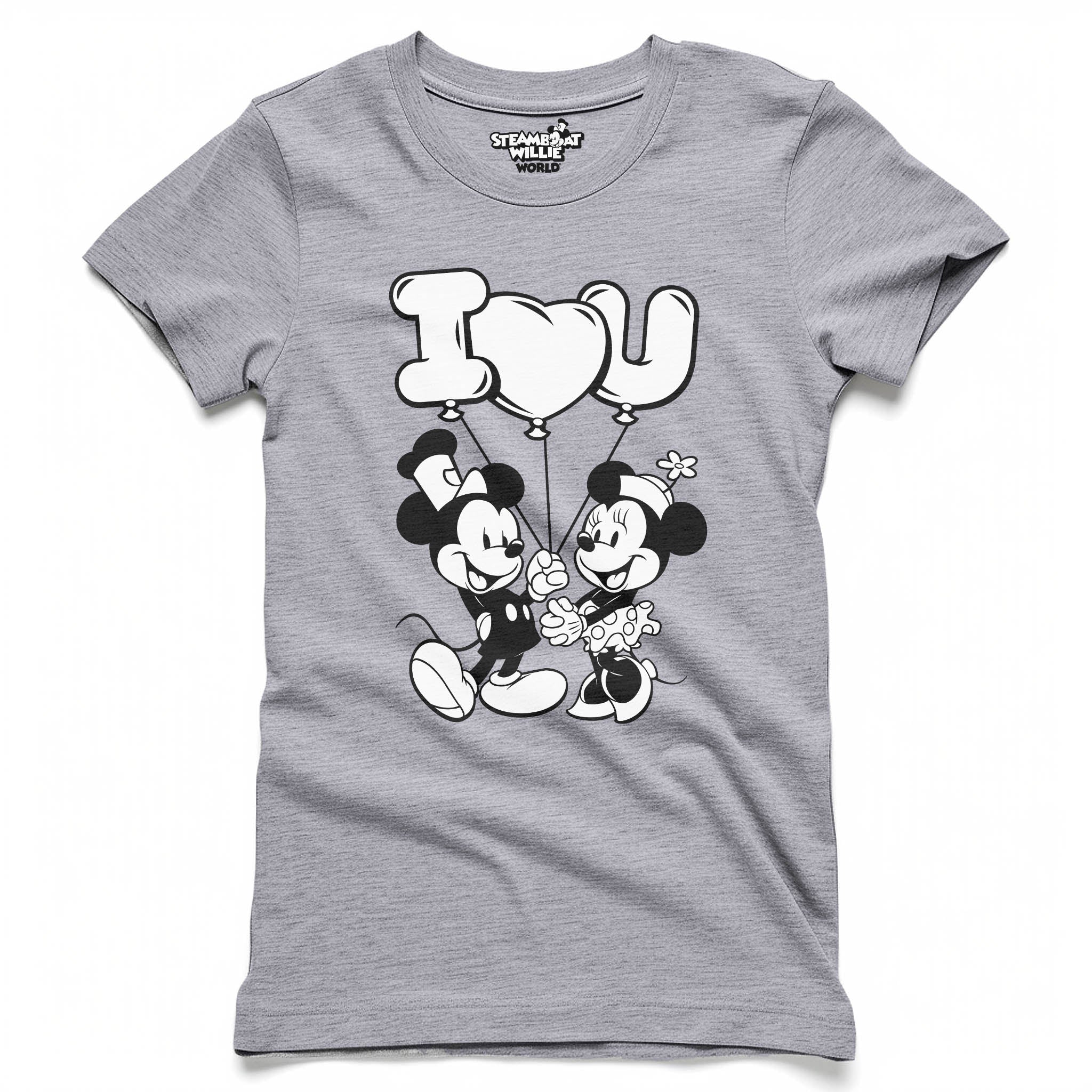 I Heart You! Women's Fitted Tee - Steamboat Willie World