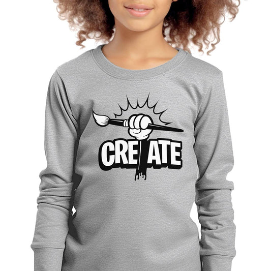 Create! Youth Long Sleeve Tee - Steamboat Willie World