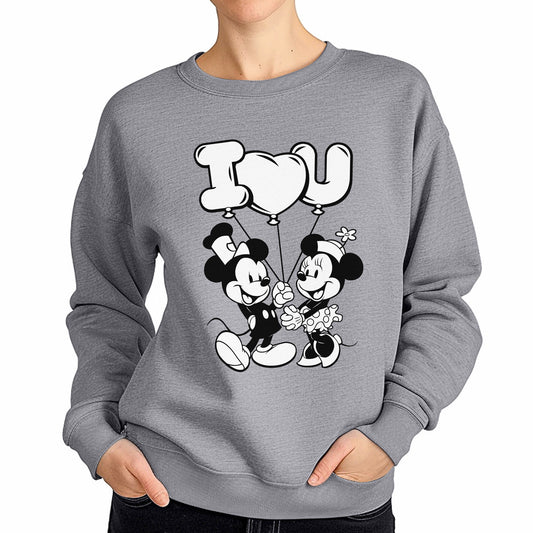 I Heart You! Crewneck Sweatshirt - Steamboat Willie World