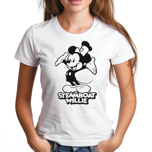 Hiya! Women's Fitted Tee - Steamboat Willie World