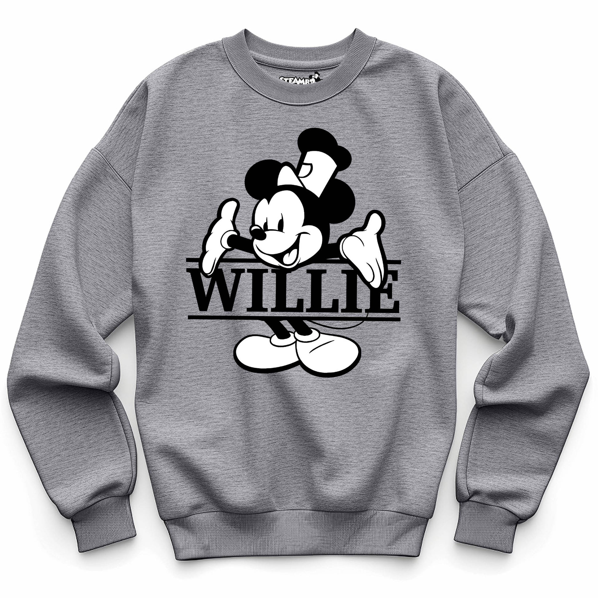 What's My Name? Crewneck Sweatshirt - Steamboat Willie World