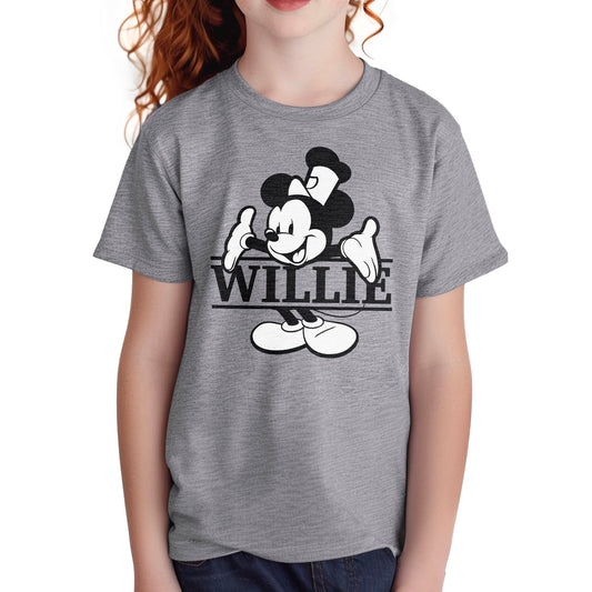 What's My Name? Youth Tee - Steamboat Willie World