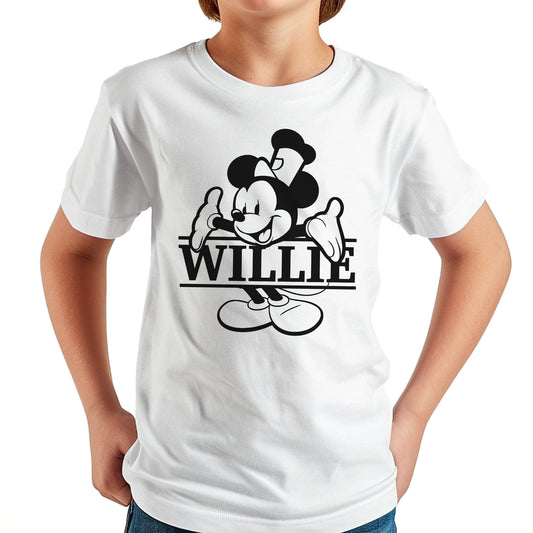 What's My Name? Youth Tee - Steamboat Willie World