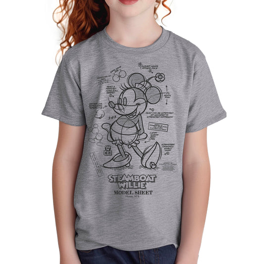 Model Material Youth Tee - Steamboat Willie World
