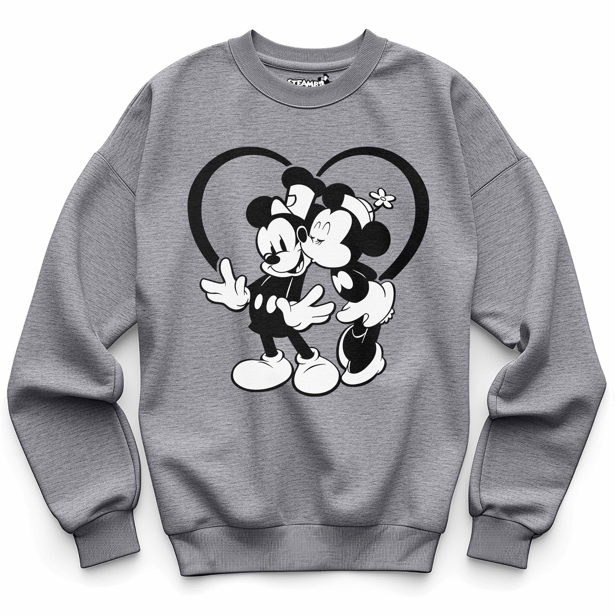 Kisses! Crewneck Sweatshirt - Steamboat Willie World