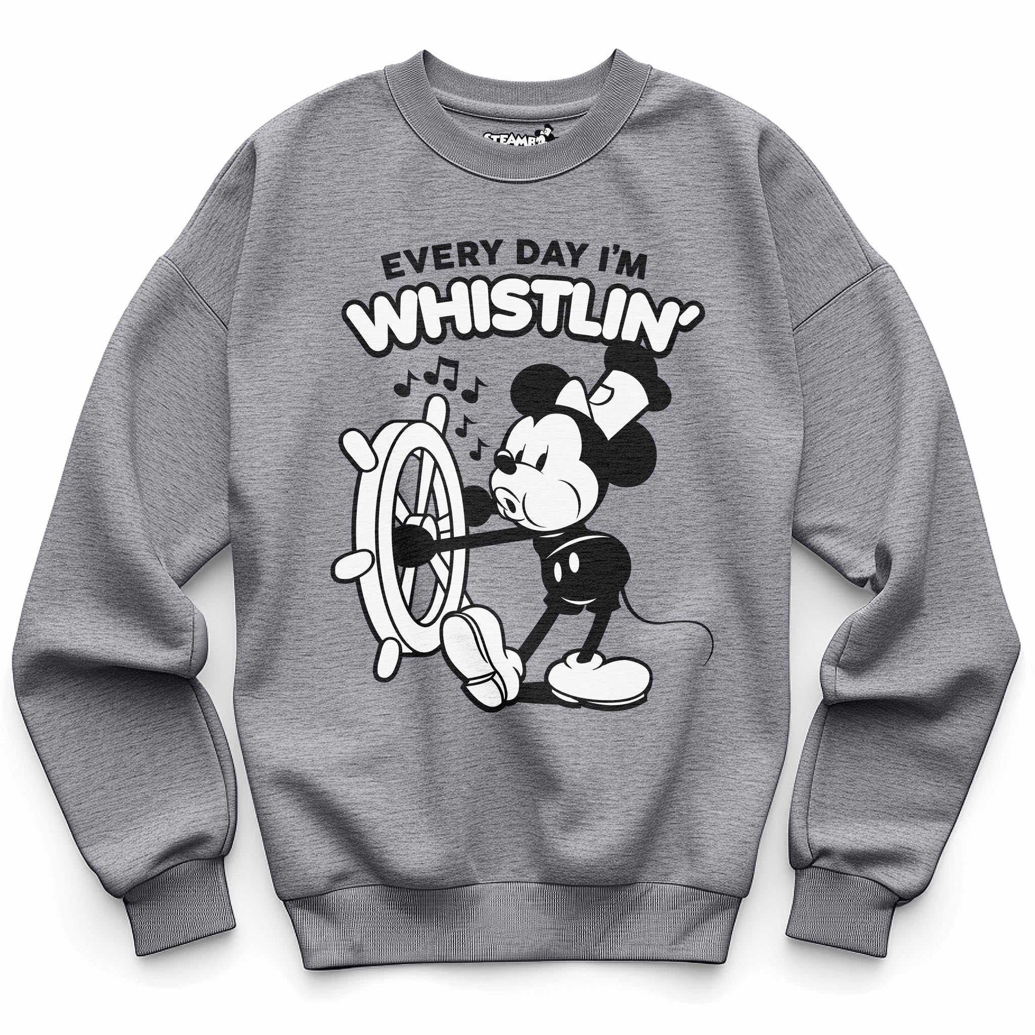 Every Day! Crewneck Sweatshirt - Steamboat Willie World