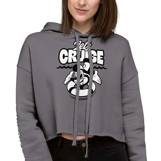 Let's Cruise! Crop Hoodie - Steamboat Willie World
