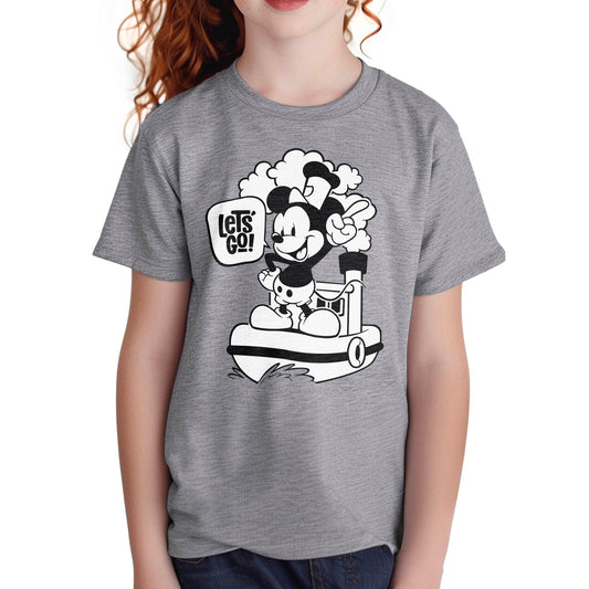 Let's Go! Youth Tee - Steamboat Willie World