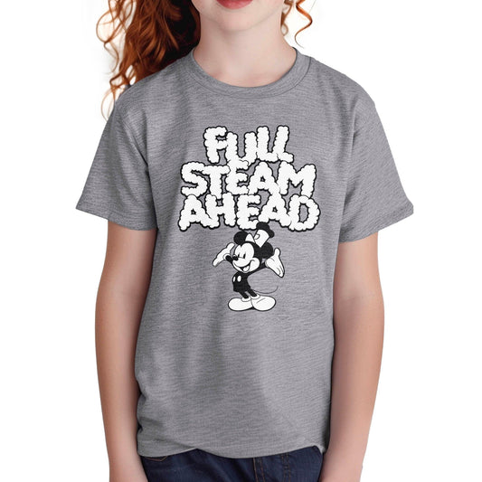 Full Steam Ahead! Youth Tee - Steamboat Willie World