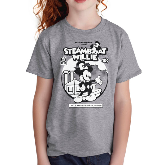 Welcome to My World! Youth Tee - Steamboat Willie World