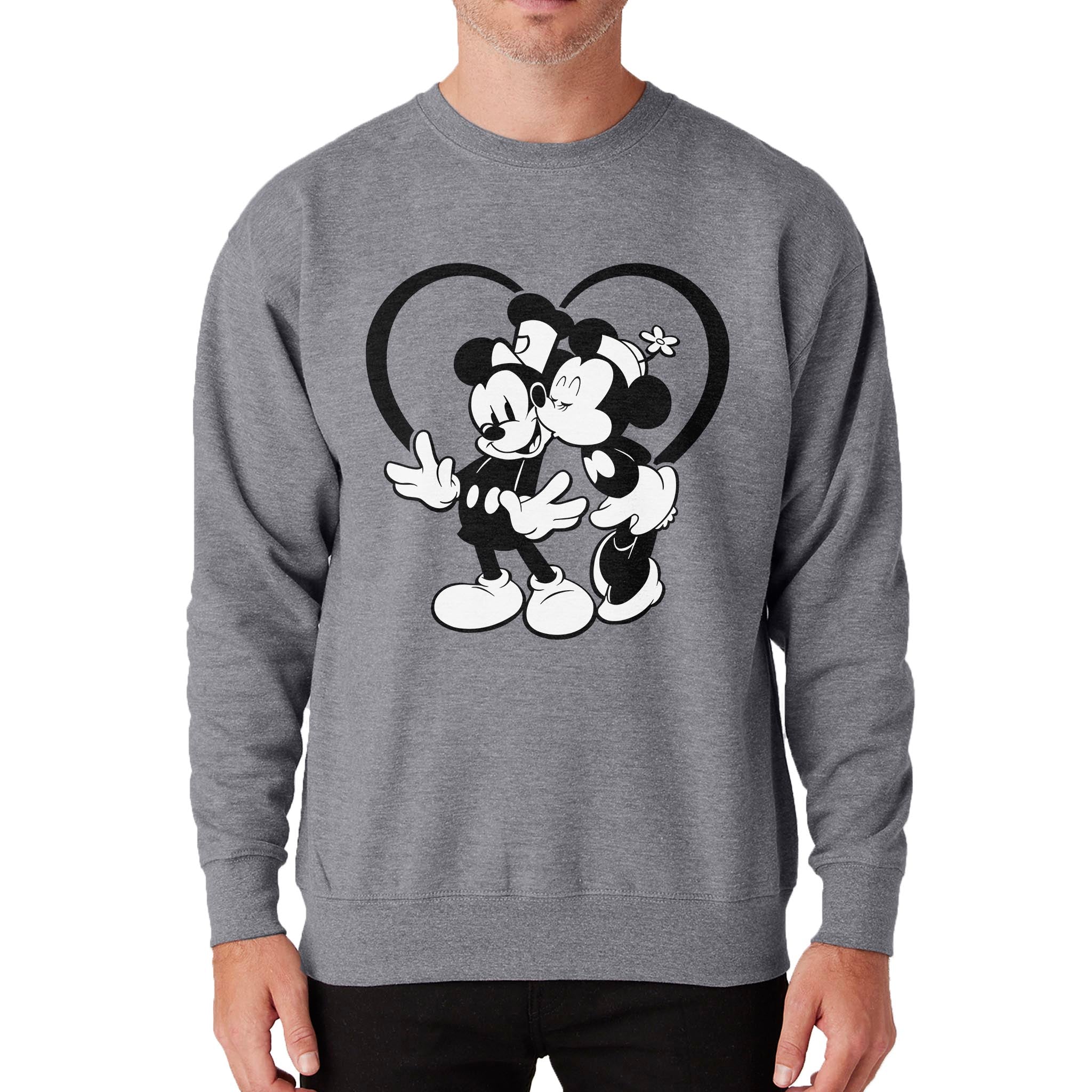 Kisses! Crewneck Sweatshirt - Steamboat Willie World