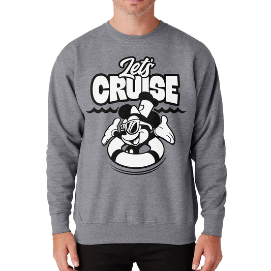 Let's Cruise! Crewneck Sweatshirt - Steamboat Willie World