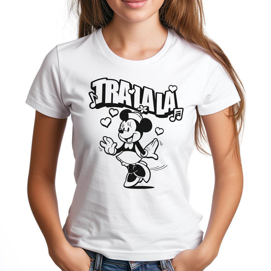 Tra-La-La! Women's Fitted Tee - Steamboat Willie World