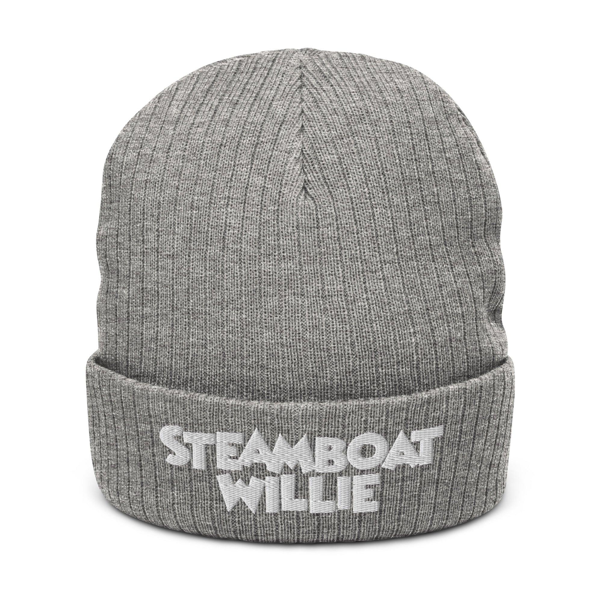 Steamboat Willie Ribbed Knit Beanie - Steamboat Willie World