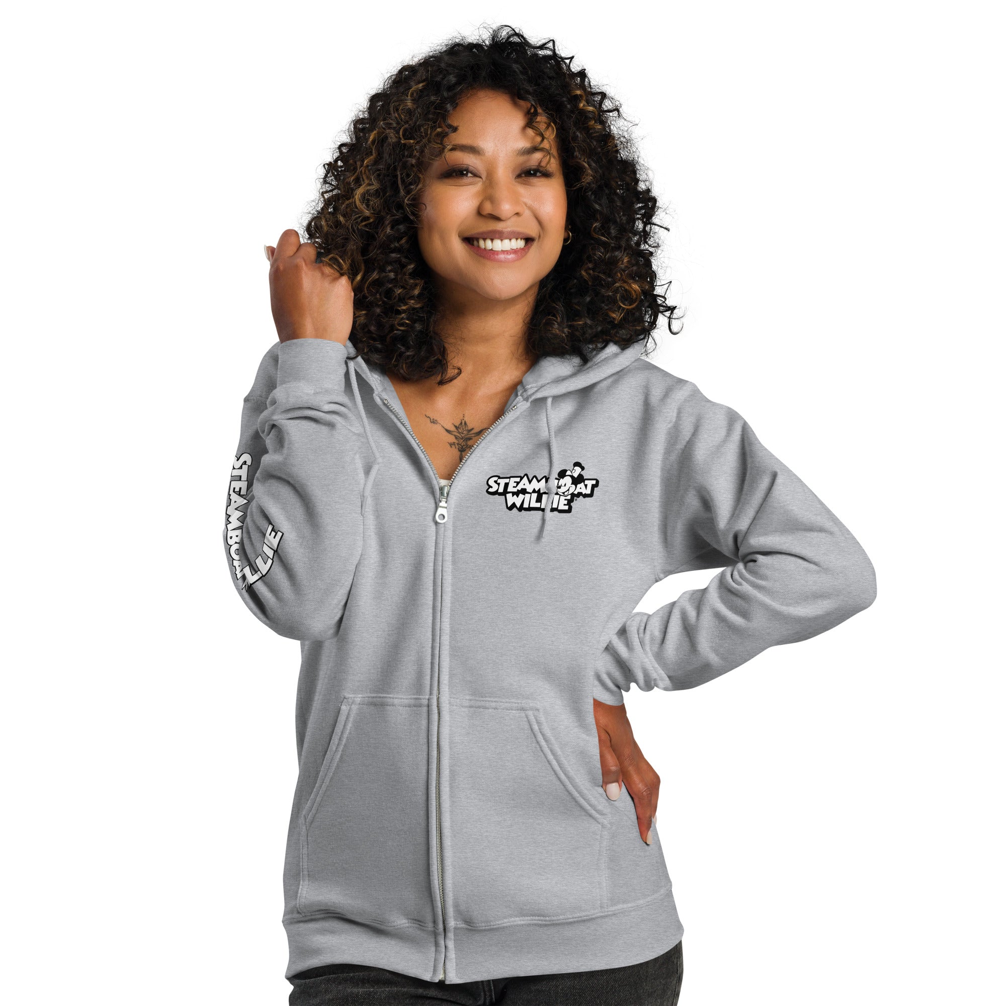 Yo Ho! Heavy Blend Zip Hoodie - Steamboat Willie World