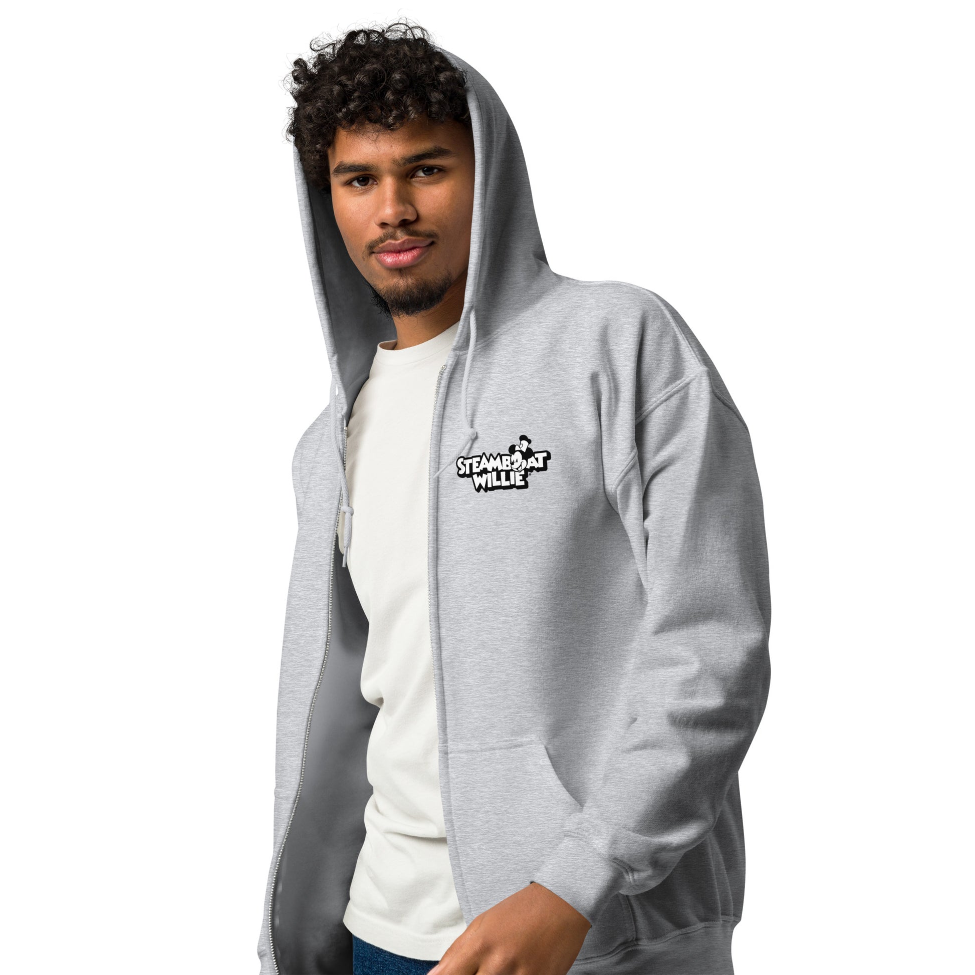 Adventure Calls! Heavy Blend Zip Hoodie - Steamboat Willie World