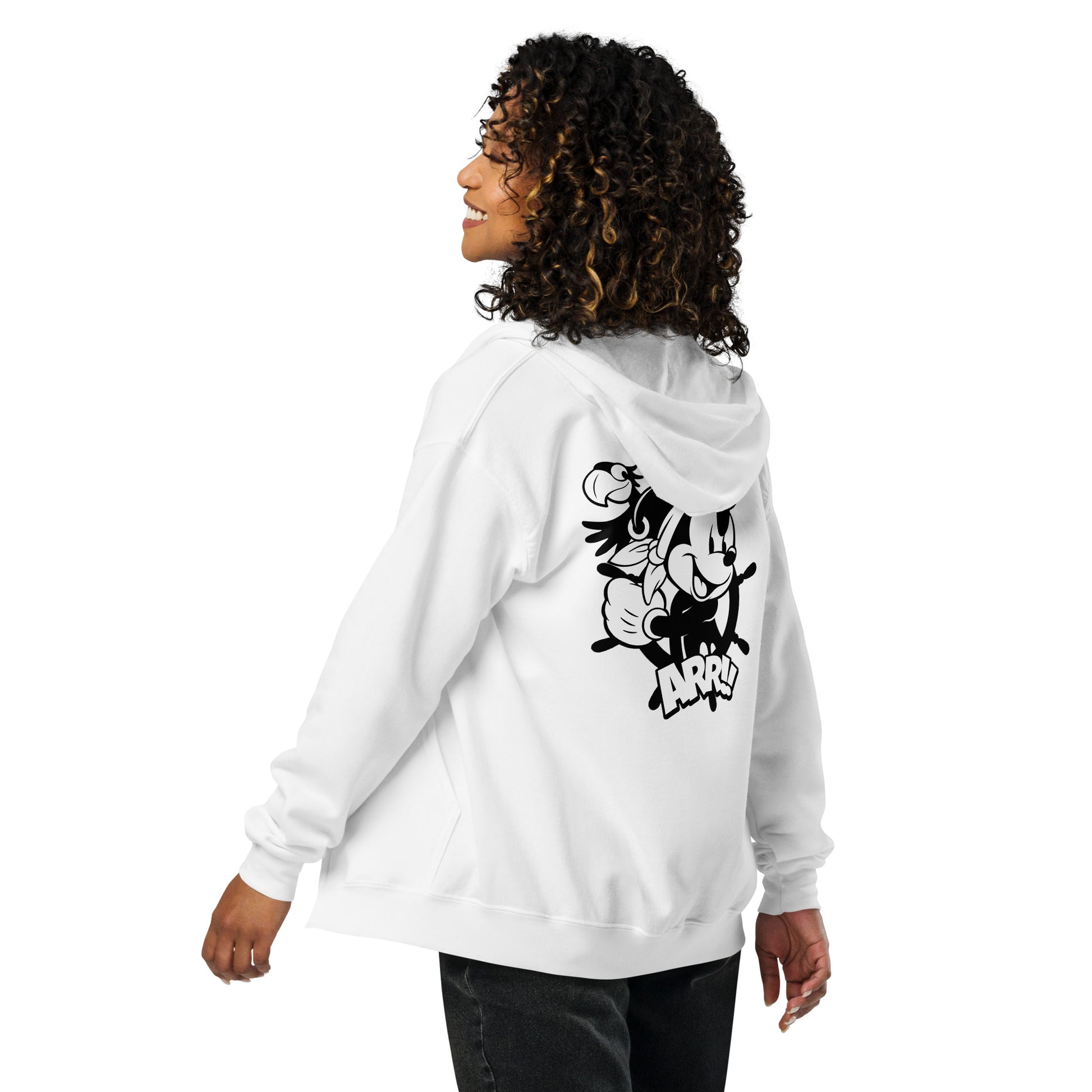 Yo Ho! Heavy Blend Zip Hoodie - Steamboat Willie World