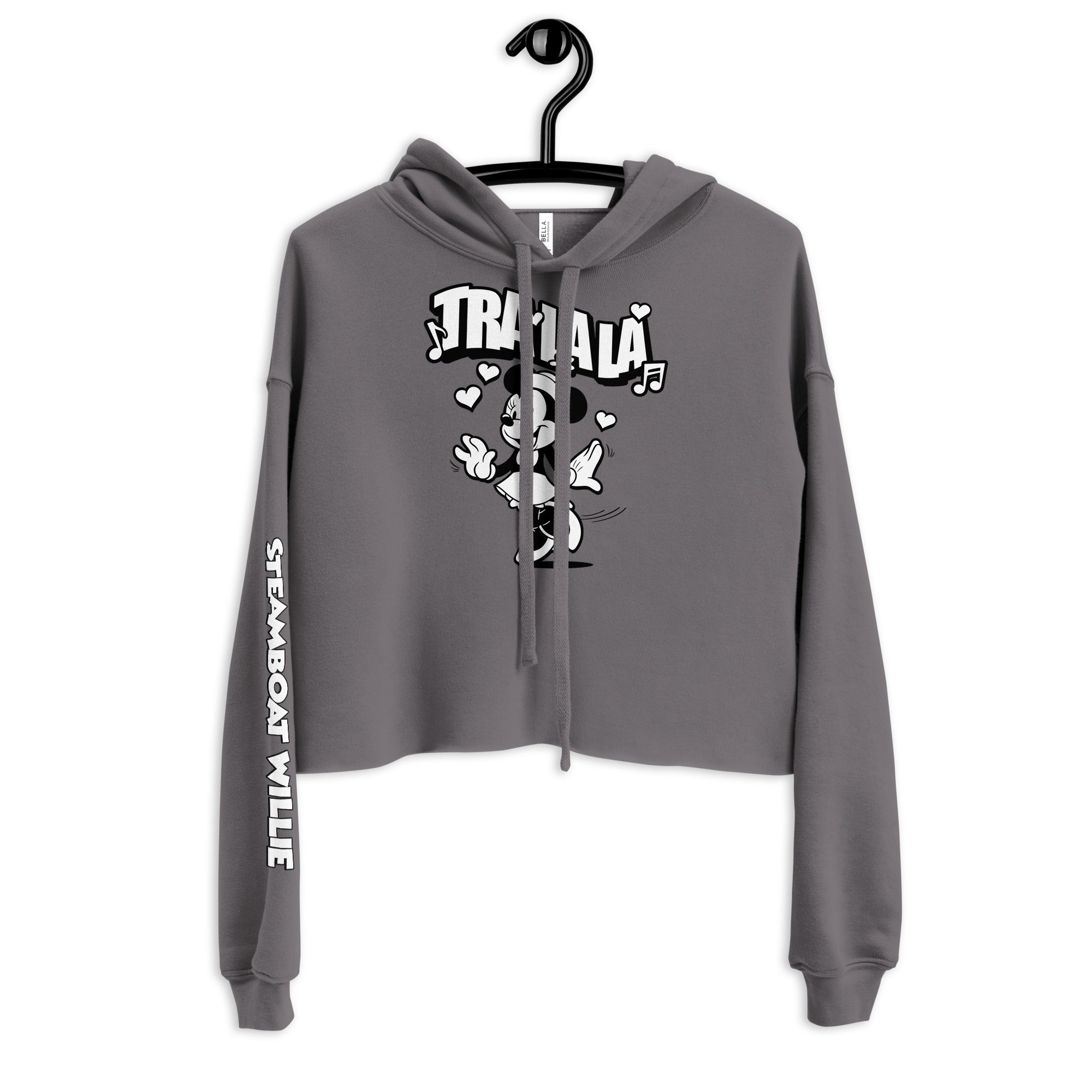 Tra-La-La! Crop Hoodie - Steamboat Willie World