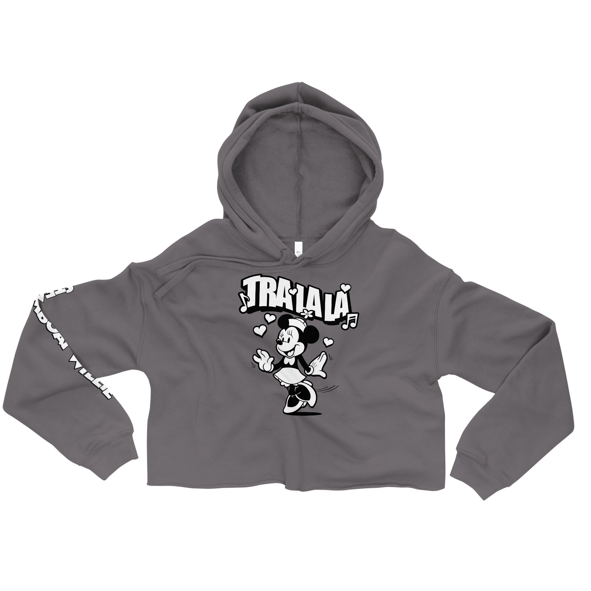 Tra-La-La! Crop Hoodie - Steamboat Willie World