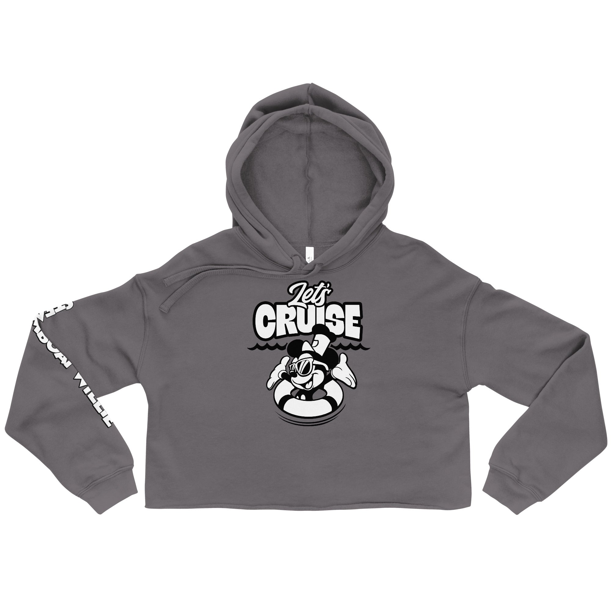 Let's Cruise! Crop Hoodie - Steamboat Willie World