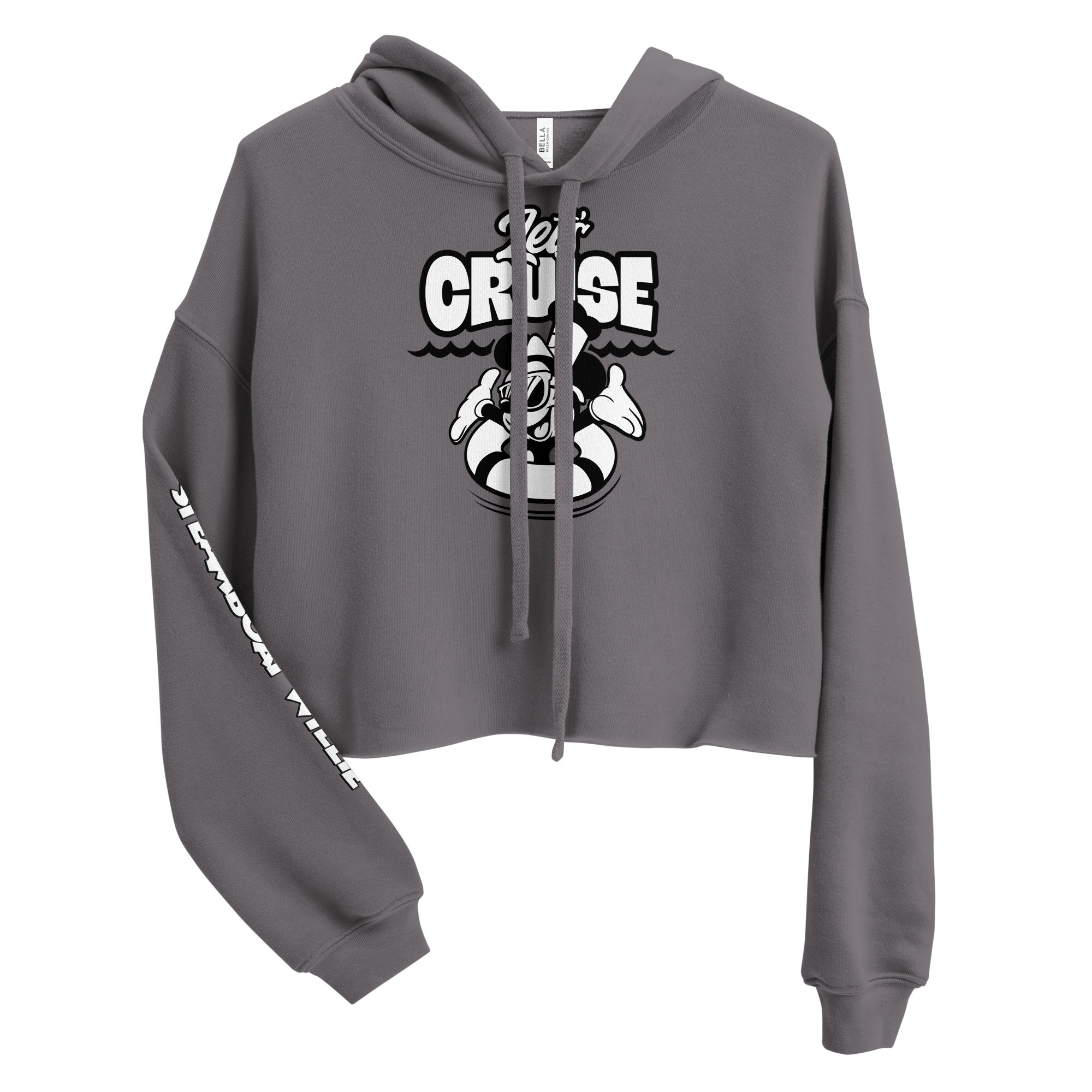 Let's Cruise! Crop Hoodie - Steamboat Willie World